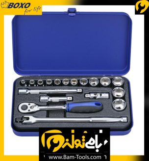 جعبه بکس 18 پارچه میلیمتر سایز متوسط 3/8"