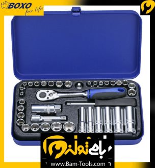 جعبه بکس 38 پارچه اینچ و میلیمتر سایز متوسط 3/8