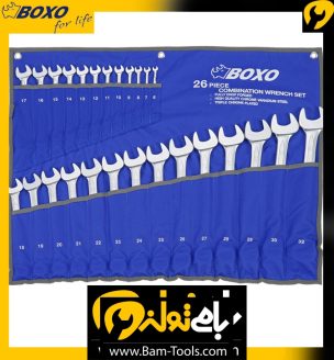 ست آچار یکسر تخت یکسر رینگ 26 عددی